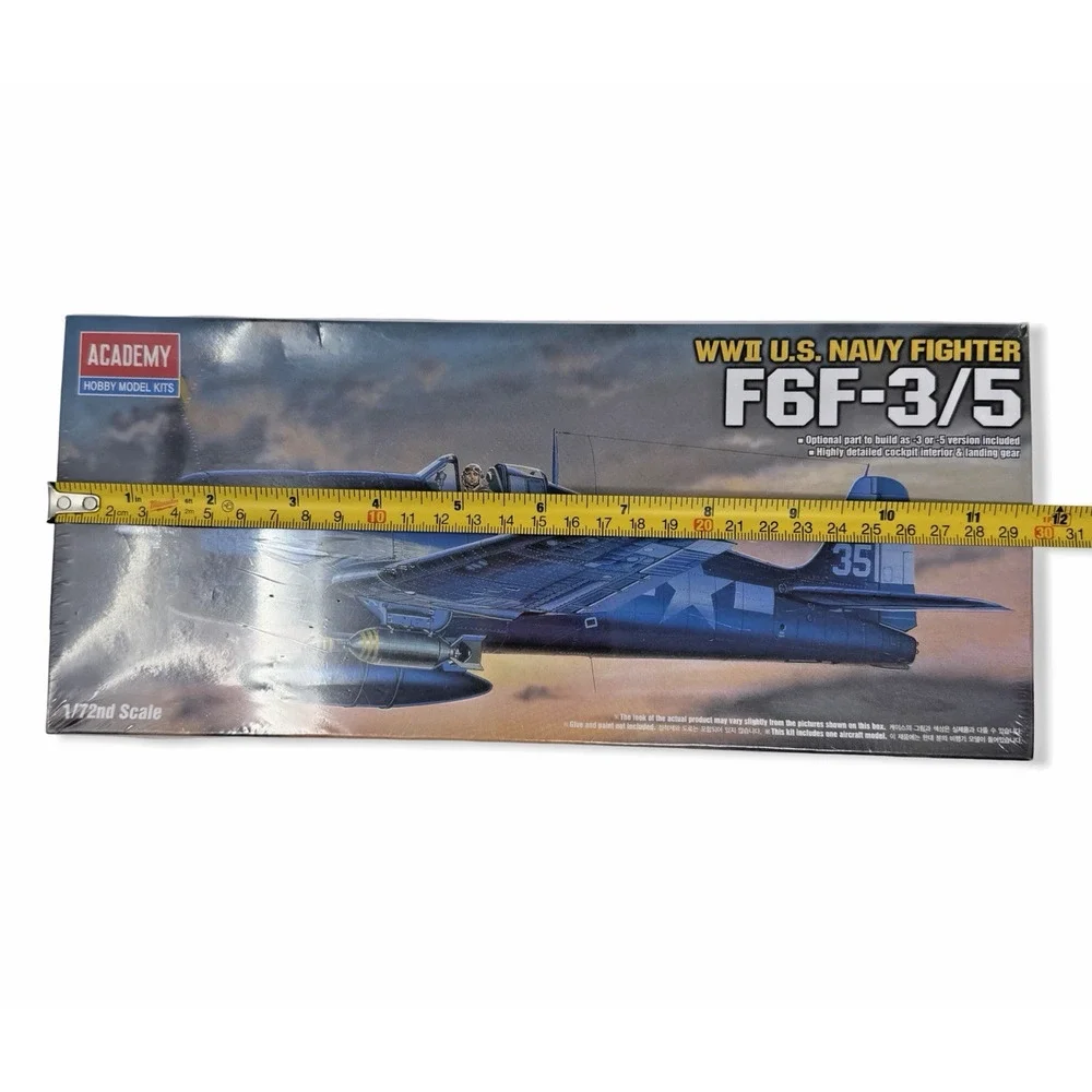 Academy 12481 Grumman F6F-3/5 Hellcat 1/72 Scale Plastic Model Kit-Sealed 4437